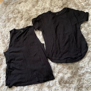 Madewell Black Tees Sz M
